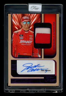 2025 Panini Turn Four Justin Allgaier #MA-JAL Autograph 18/25 Memorabilia Racing - Autographed Memorabilia