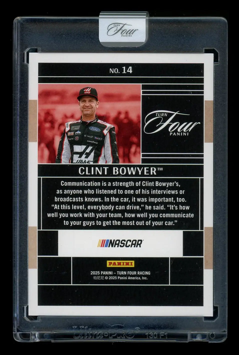 2025 Panini Turn Four Racing Clint Bowyer #14 17/75 Racing - Trading Card