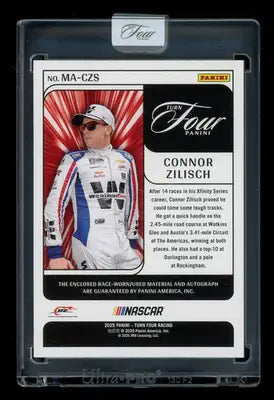 2025 Panini Turn Four Racing Connor Zilisch #MA-CZS Autograph Patch RC 21/49 - Trading Card