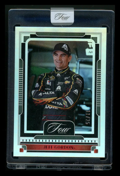 Panini Turn Four Racing Jeff Gordon card in protective case for Turn Four Racing collectors