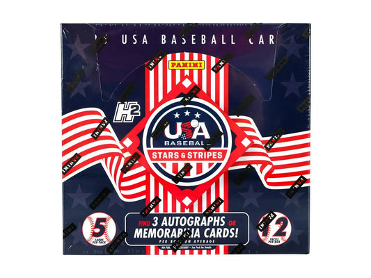 USA Baseball Stars & Stripes Baseball H2 Box featuring national team development program cards