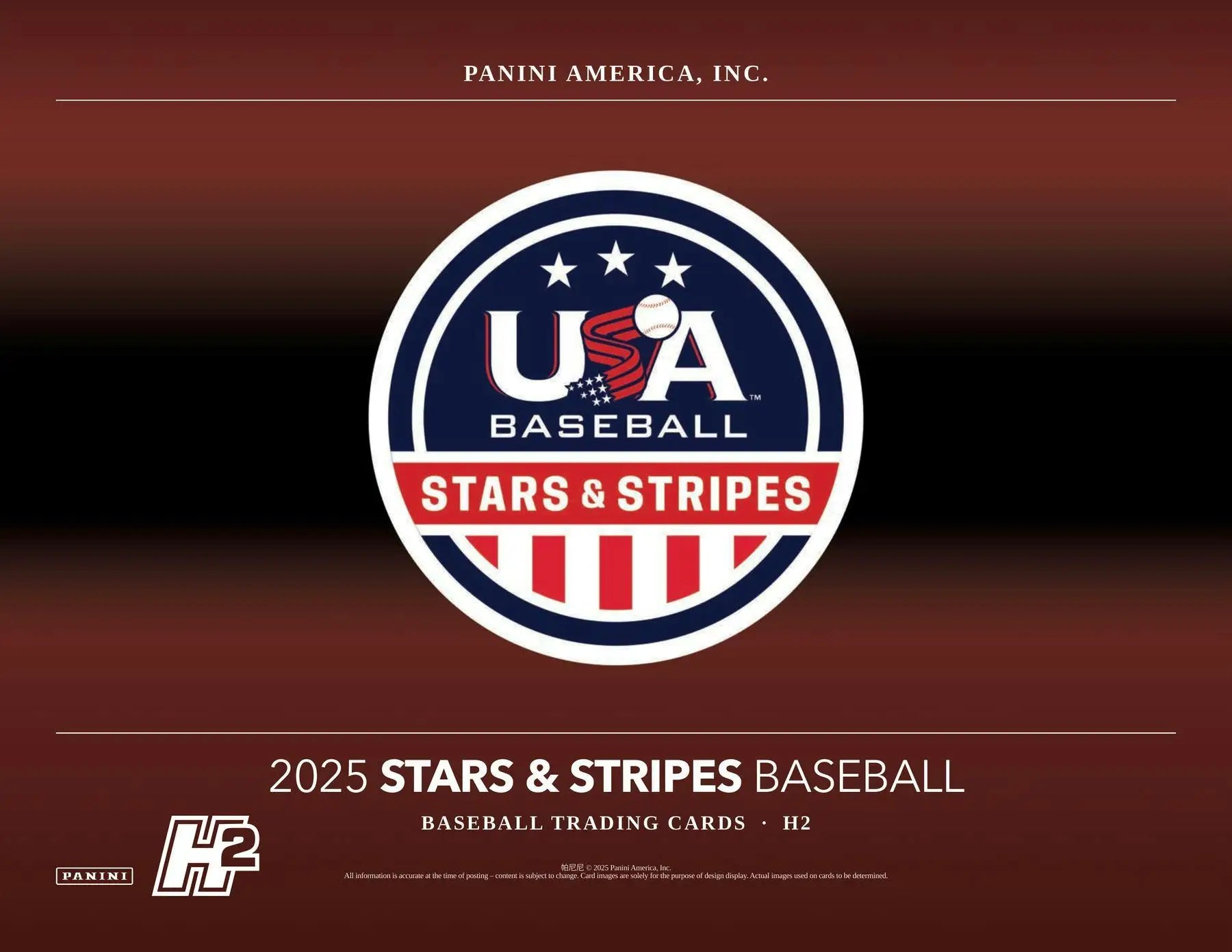 Baseball trading card box from 2025 Panini USA Stars & Stripes National Team development program
