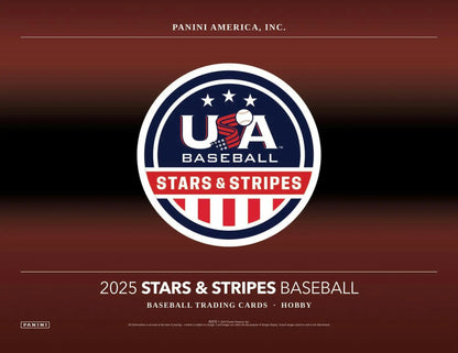 2025 Panini USA Stars & Stripes Baseball Hobby Box with national team memorabilia cards
