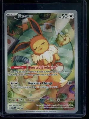 Pokemon TCG Eevee card from Prismatic Evolutions set for 2025 collectors