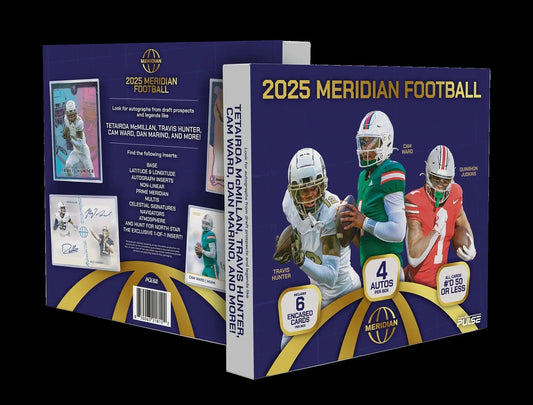 2025 Pulse Meridian Football Box | Columbia Sports Cards & More - Sports Card Hobby Boxes