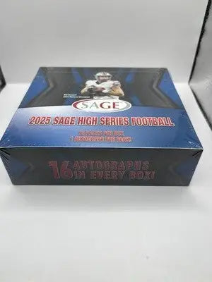 2025 Sage High Series Football Hobby Box showcasing hobby exclusive high series football cards