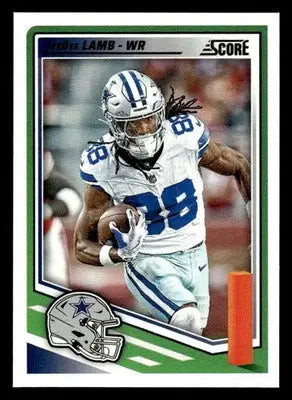 CeeDee Lamb Dallas Cowboys football card from 2025 Score #137 product