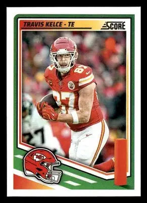 Travis Kelce Kansas City Chiefs football card from 2025 Score series