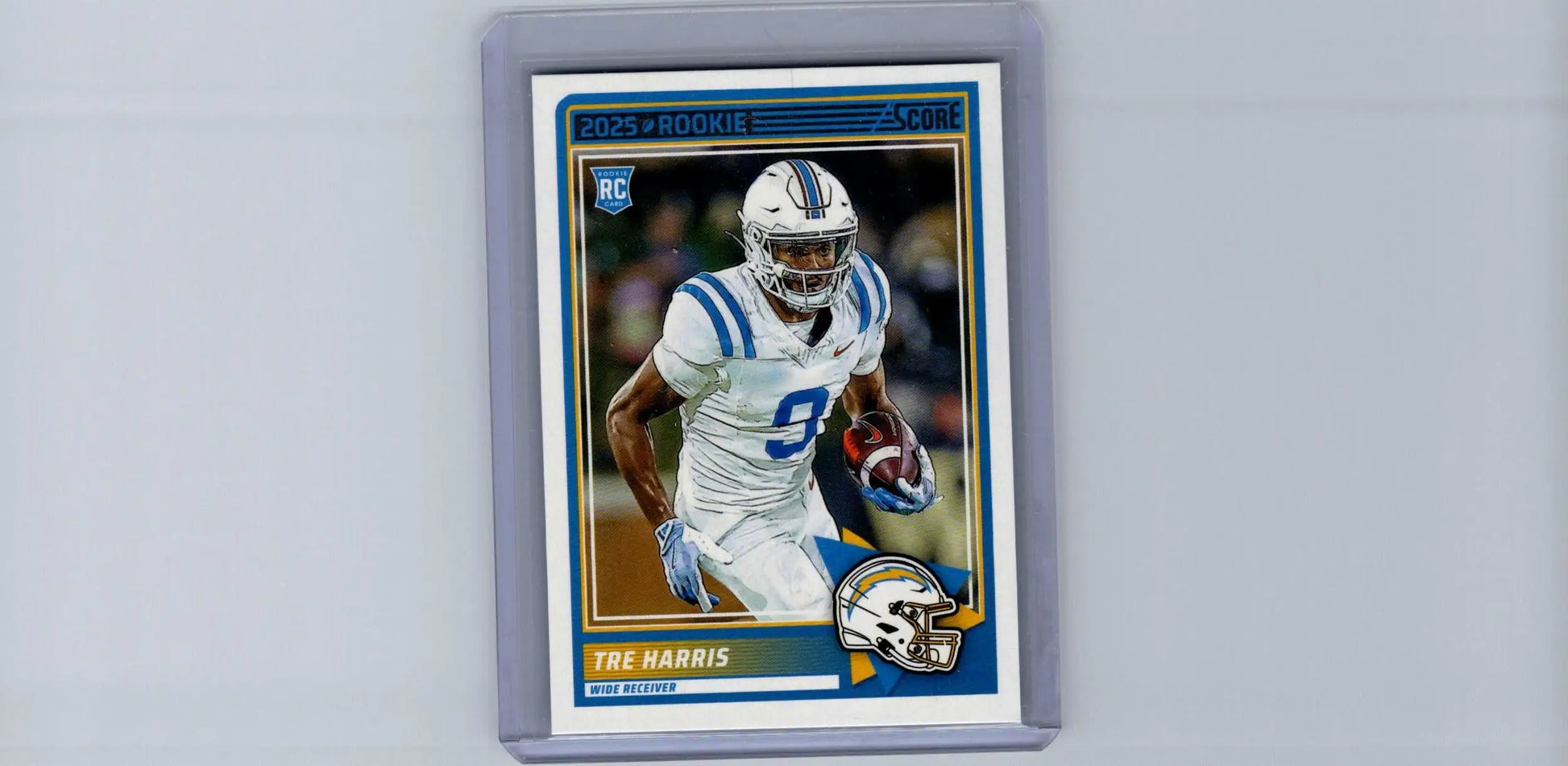 2025 Score Tre Harris Rookie Football Card displayed in product listing