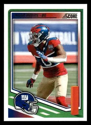 Football trading card featuring Brian Burns from the New York Giants 2025 Score #6