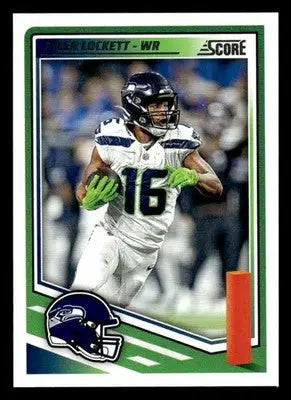 2025 Score Tyler Lockett football card featuring Seattle Seahawks player