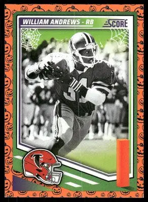 Football card featuring Treat William Andrews from 2025 Score A Treat William Andrews series