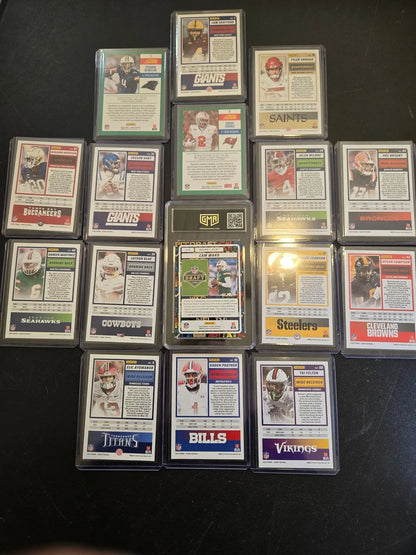2025 Score Rookie Football Card Lot 16 RCs Cam Ward Draft Insert GMA 9 Assorted - Football Cards
