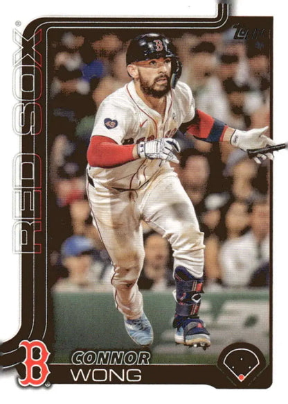 Connor Wong Boston Red Sox baseball card from 2025 Topps #10 in NM-MT condition