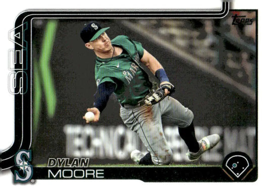 2025 Topps Dylan Moore Seattle Mariners baseball card NM-MT collectible