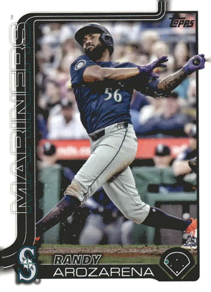 2025 Topps Randy Arozarena baseball card featuring Seattle Mariners player NM-MT condition