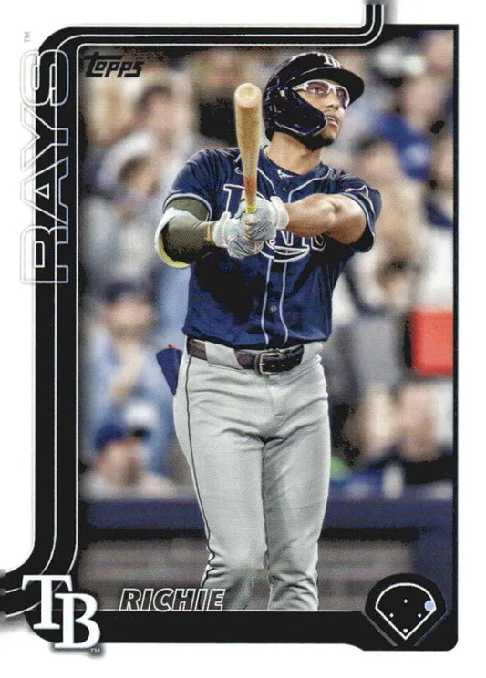 Baseball card featuring Richie Palacios of the Tampa Bay Rays 2025 Topps #124
