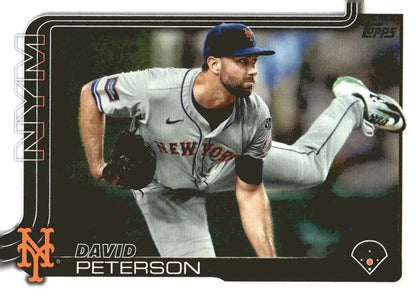 David Peterson baseball card from 2025 Topps #131 New York Mets collection
