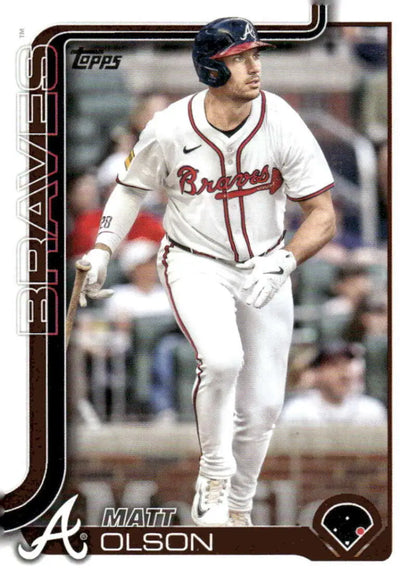 Matt Olson Atlanta Braves baseball card from 2025 Topps series #145 NM-MT
