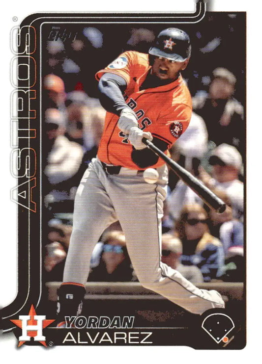 Yordan Alvarez Houston Astros baseball card 2025 Topps #244 NM-MT collection