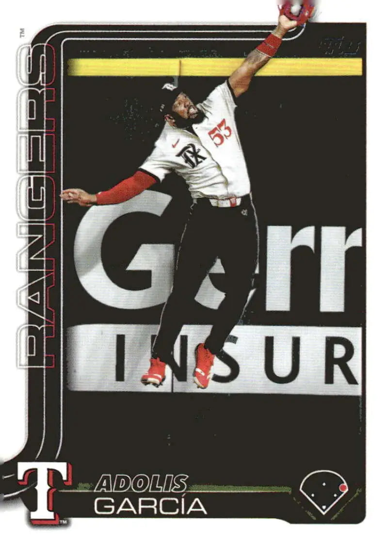 Adolis Garcia Texas Rangers baseball card from 2025 Topps #247 series