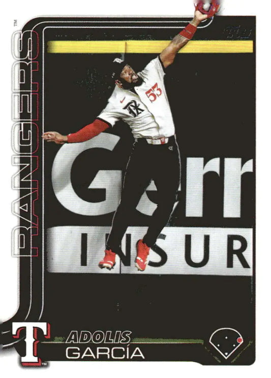 Adolis Garcia Texas Rangers baseball card from 2025 Topps #247 series