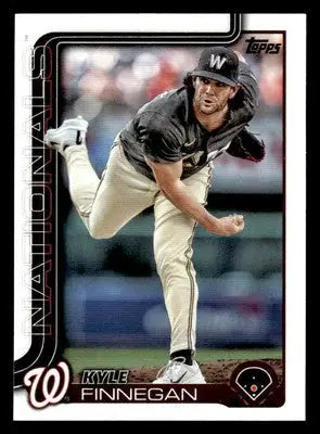 2025 Topps Kyle Finnegan baseball card featuring Kyle Finnegan pitcher collectible