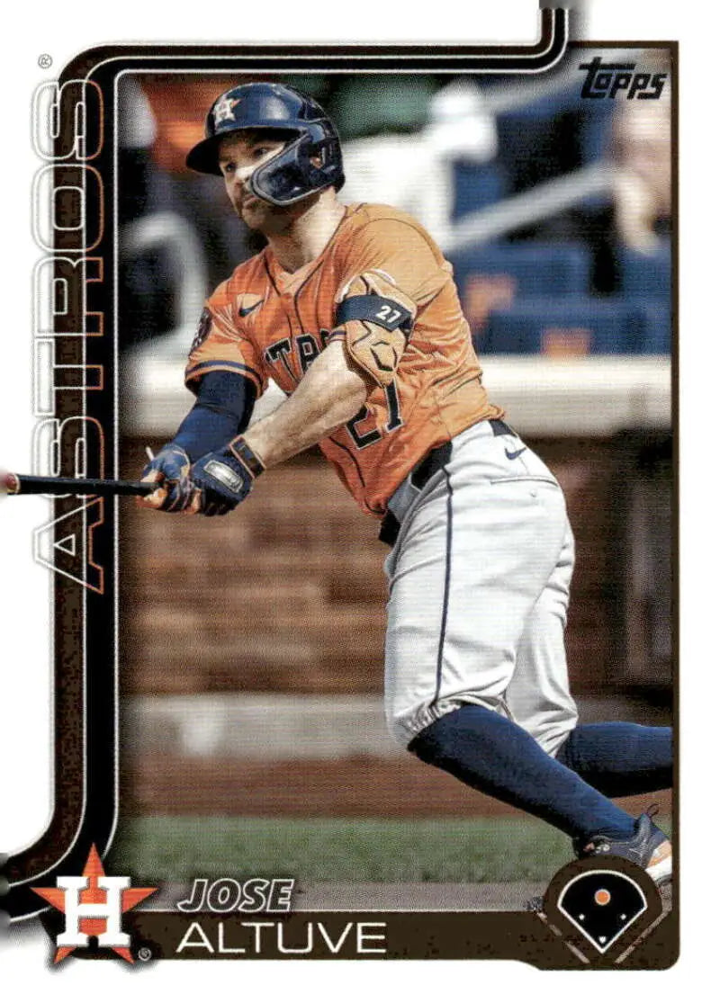 Jose Altuve Houston Astros baseball card from 2025 Topps #260 NM-MT set