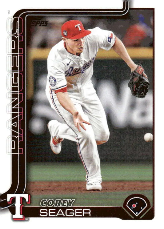 Corey Seager Texas Rangers baseball card from 2025 Topps #281 NM-MT collectible
