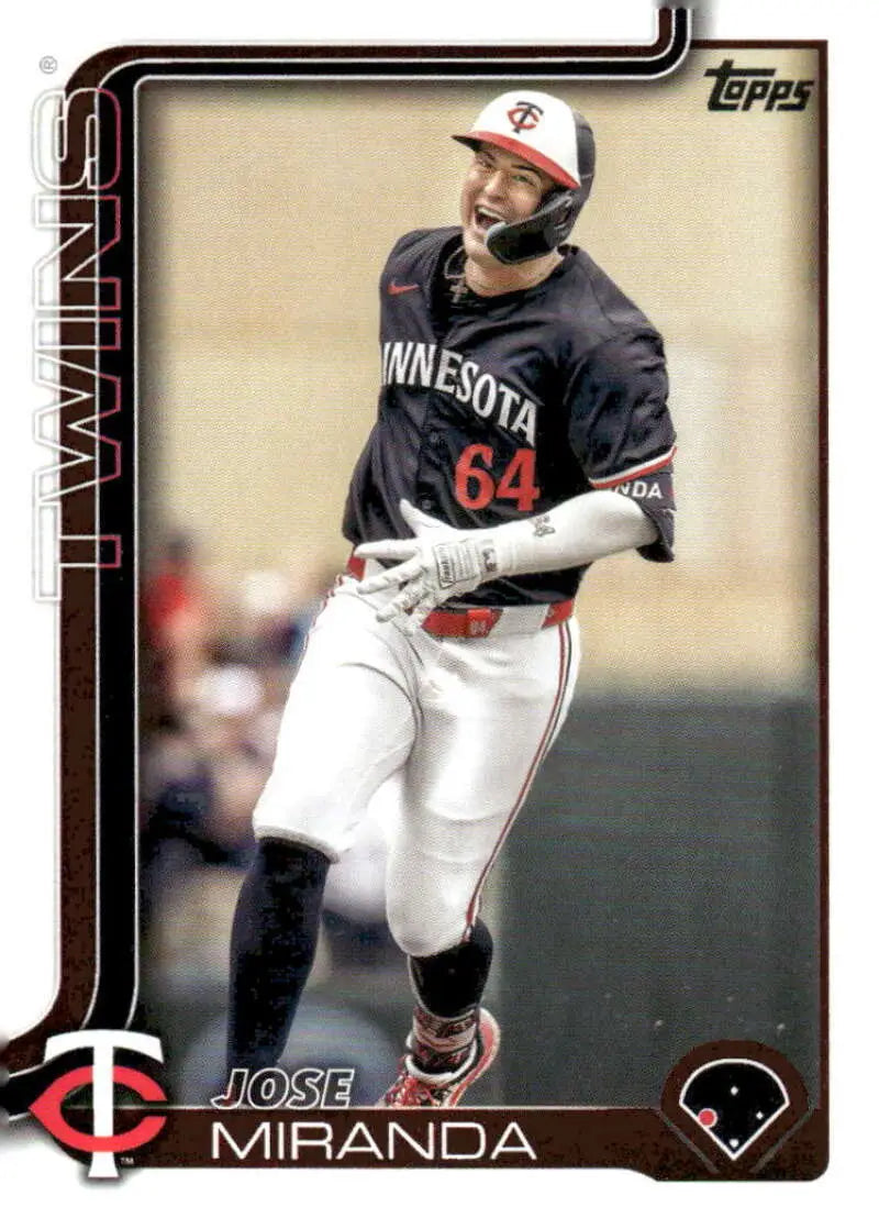 Baseball card of Jose Miranda from the Minnesota Twins 2025 Topps #310 NM-MT