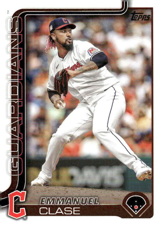 2025 Topps Emmanuel Clase Cleveland Guardians baseball card NM-MT product image