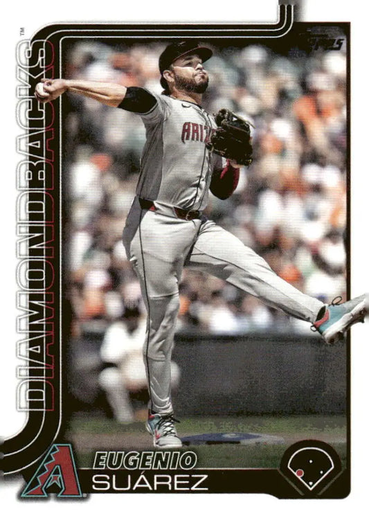 Baseball card of Eugenio Suárez from Arizona Diamondbacks 2025 Topps #328