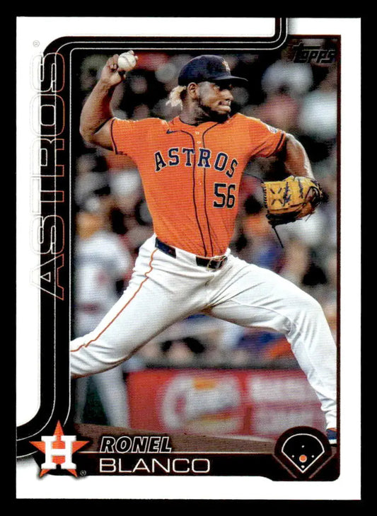 Ronel Blanco baseball card from 2025 Topps #341 showcasing Ronel Blanco baseball memorabilia