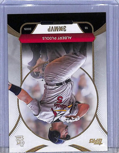 Albert Pujols baseball card from 2025 Topps 3XMVP showcasing St. Louis Cardinals star