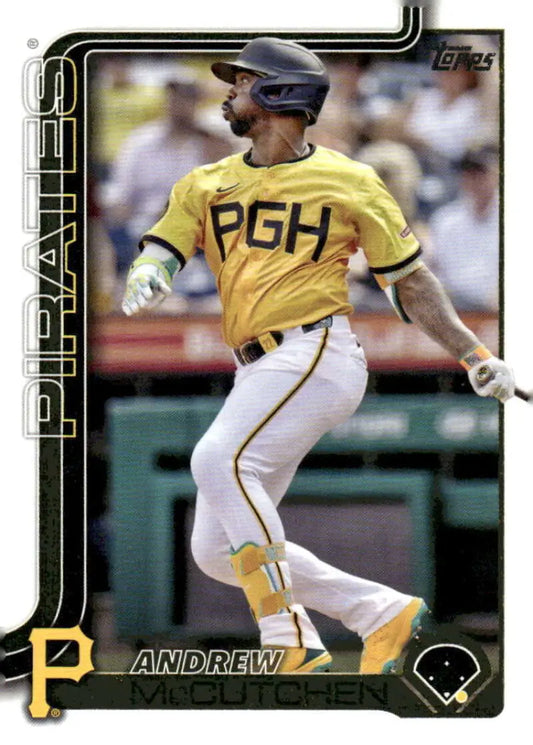 2025 Topps Andrew McCutchen baseball card featuring Pittsburgh Pirates player in NM-MT condition