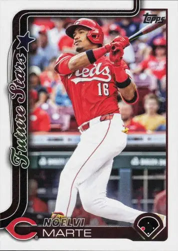 Original gloss Noelvi Marte baseball card from 2025 Topps Future Stars collection