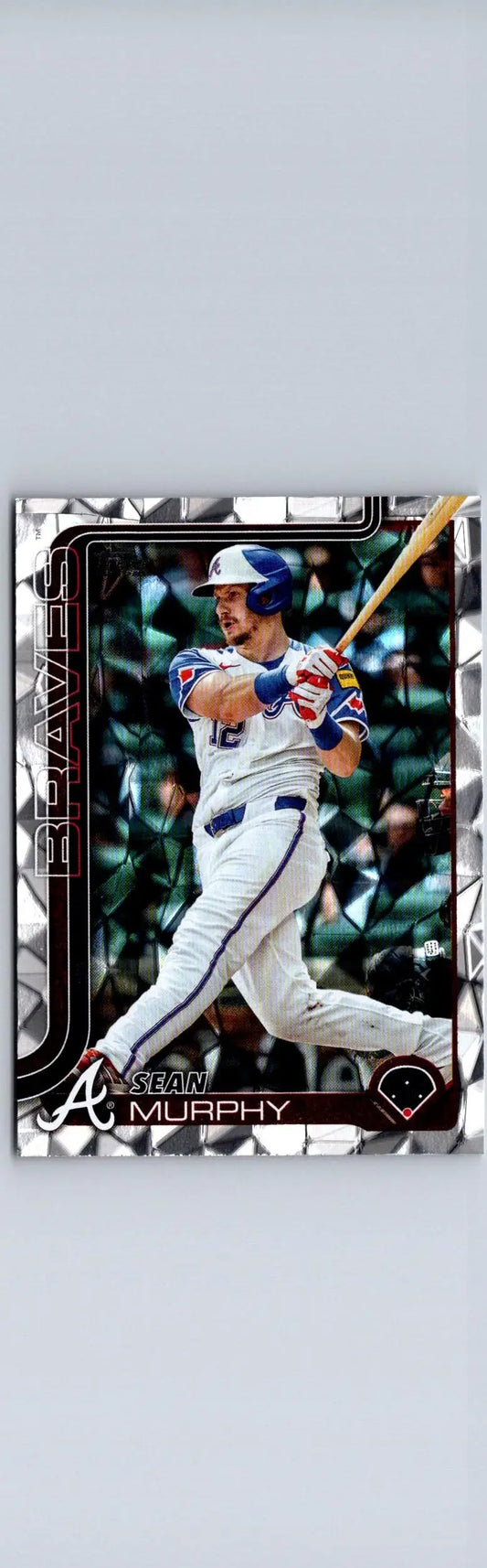 Baseball card of Sean Murphy from 2025 Topps Murphy Silver Crackle Foilboard