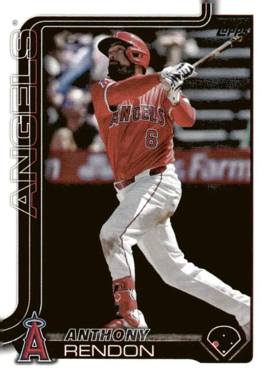 2025 Topps Anthony Rendon Los Angeles Angels baseball card in NM-MT condition
