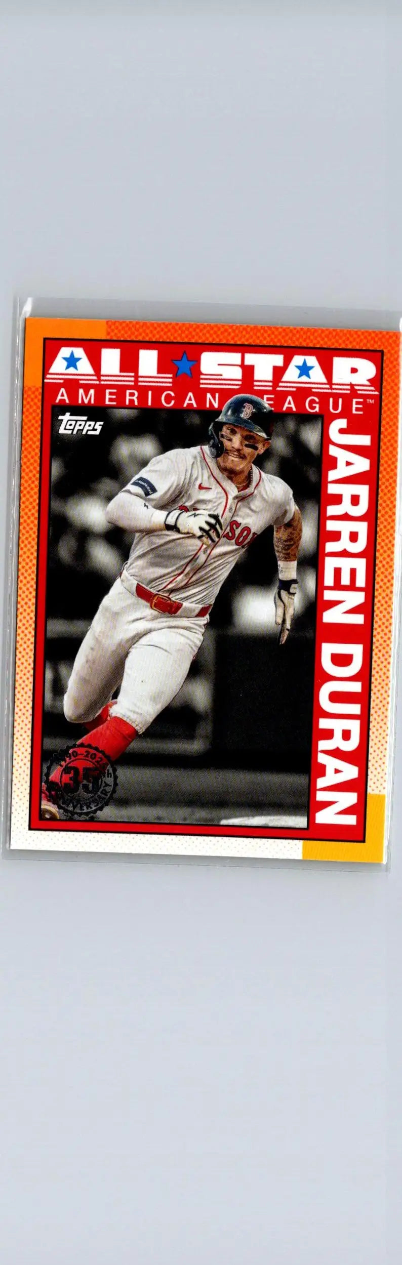 Jarren Duran baseball card from 2025 Topps 35th Anniversary All-Stars series