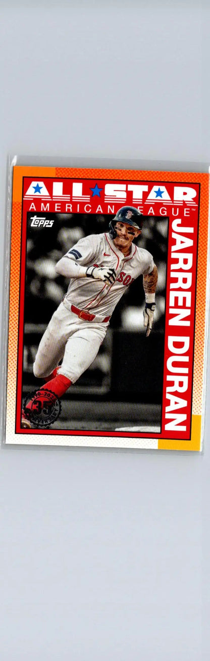 Jarren Duran baseball card from 2025 Topps 35th Anniversary All-Stars series