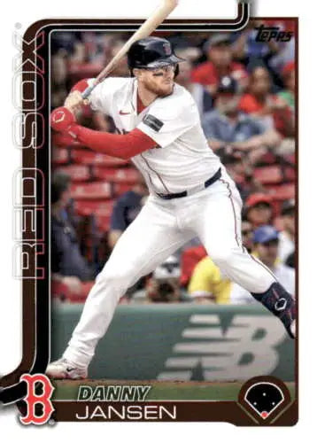 Danny Jansen baseball card 2025 Topps #92 NM-MT with original gloss for Red Sox fans