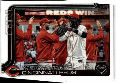 Cincinnati Reds baseball card from 2025 Topps #99 featuring player image