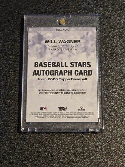 2025 Topps #BSA-WW Will Wagner Baseball Stars Autographs (Series One) - Baseball Card