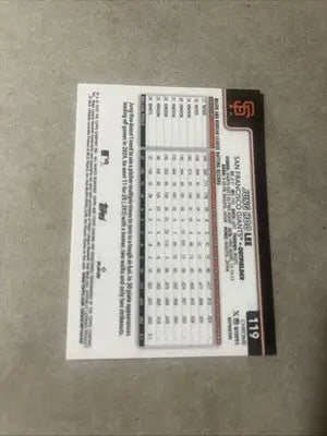 Back of a 2025 Topps Chrome Jung Hoo Lee Refractor trading card image