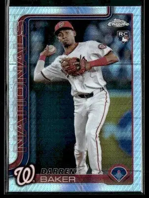 2025 Topps Chrome #231 Darren Baker Prism Refractors - Trading Card