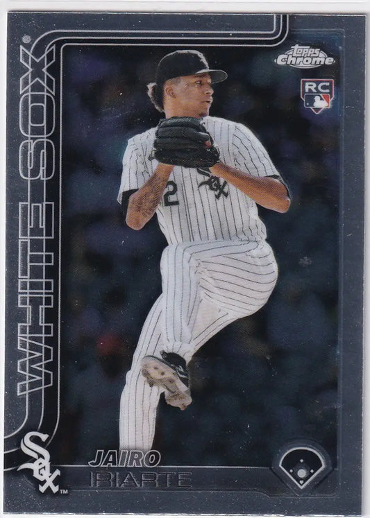 2025 Topps Chrome Baseball Jairo Iriarte Chicago White Sox trading card