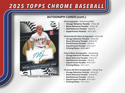 2025 Topps Chrome Baseball Hobby Box | Columbia Sports Cards & More