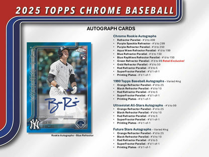 2025 Topps Chrome Baseball Mega Box | Columbia Sports Cards