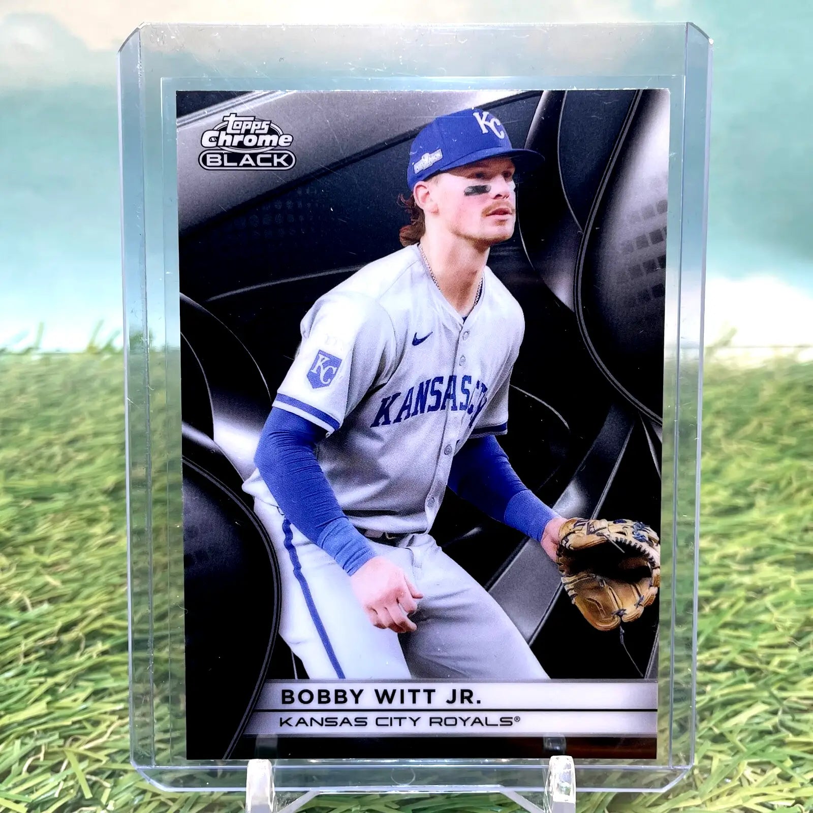 2025 Topps Chrome Black Bobby Witt Jr. KC Royals baseball card for collection