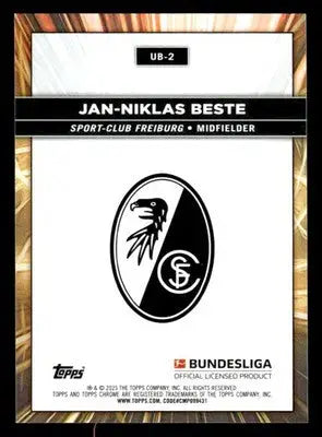 2025 Topps Chrome Bundesliga #UB-2 Jan-Niklas Beste Ultrabeam